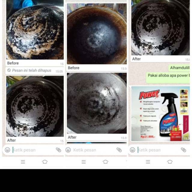 Pembersih kerak hitam pada panci. Power black dari my way