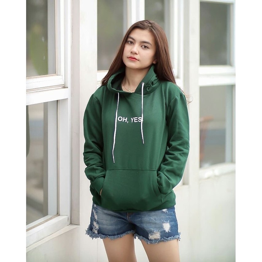Sweater Hoodie Wanita Partpart Sweater Fleece Terlaris-model 6