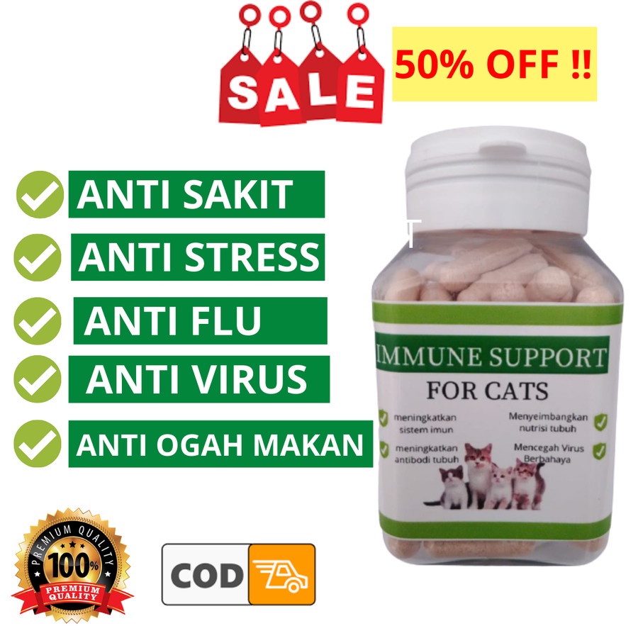 Immune Support For Cats Suplemen Daya Tahan Tubuh Kucing Ecer