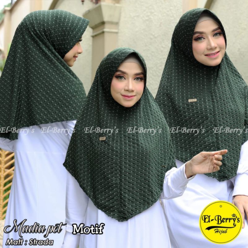 MADIA PET MOTIF / ORI MERK EL BERRYS HIJAB