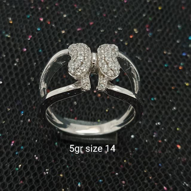 Cincin Emas 17 K - Putih 5gr Kadar 750 - 2662