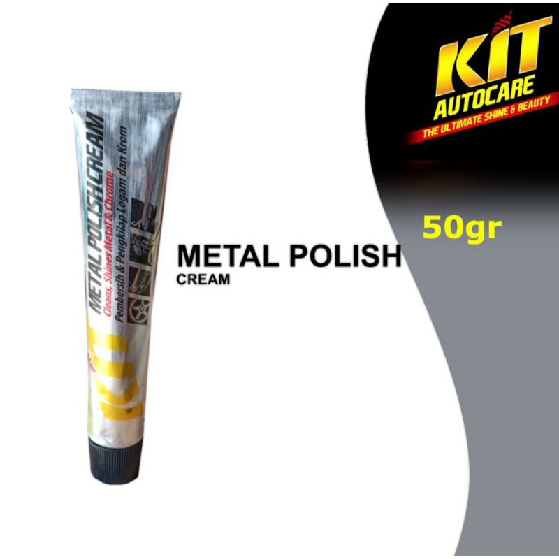 Kit Metal Polish Cream 50gr - Pembersih Logam Dan Crom