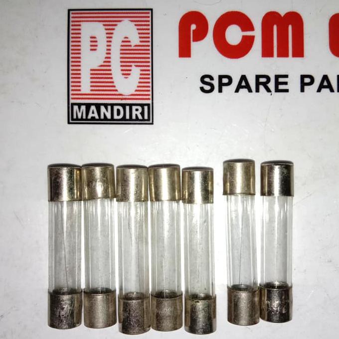 Fuse Kaca 25A 25 A 250Va 30Mm X 6Mm Glass Fuse Pcmelebik54 Berkualitas