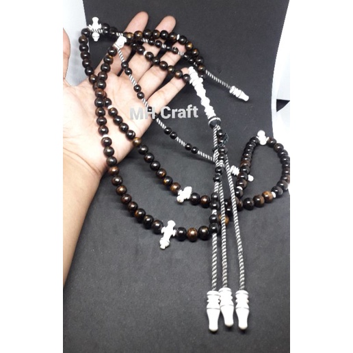 TASBIH TIJANI YUSER GOLD KOMBINASI TULANG