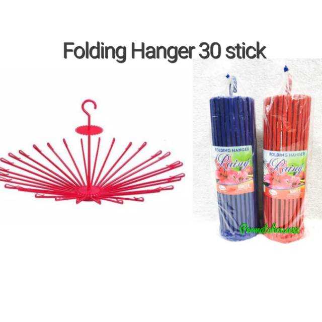 FOLDING HANGER MURAH 30 STICK / JEMURAN BAJU BAYI MURAH