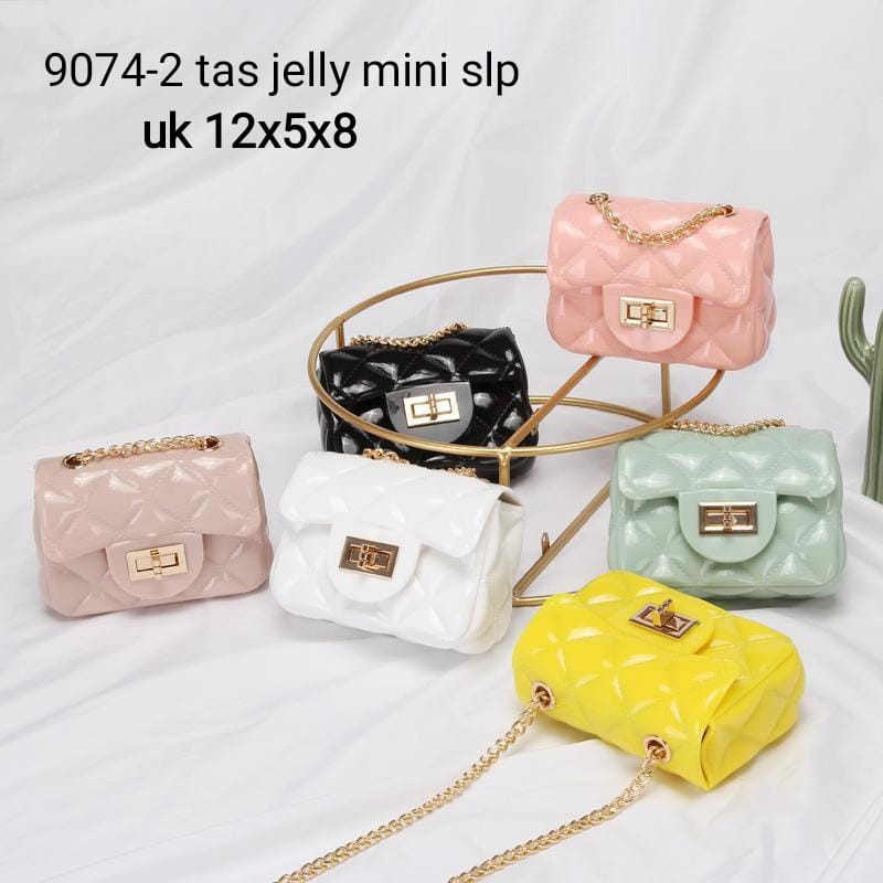 Tas selempang mini / jelly bag polos korea /tas fashion 9074-2