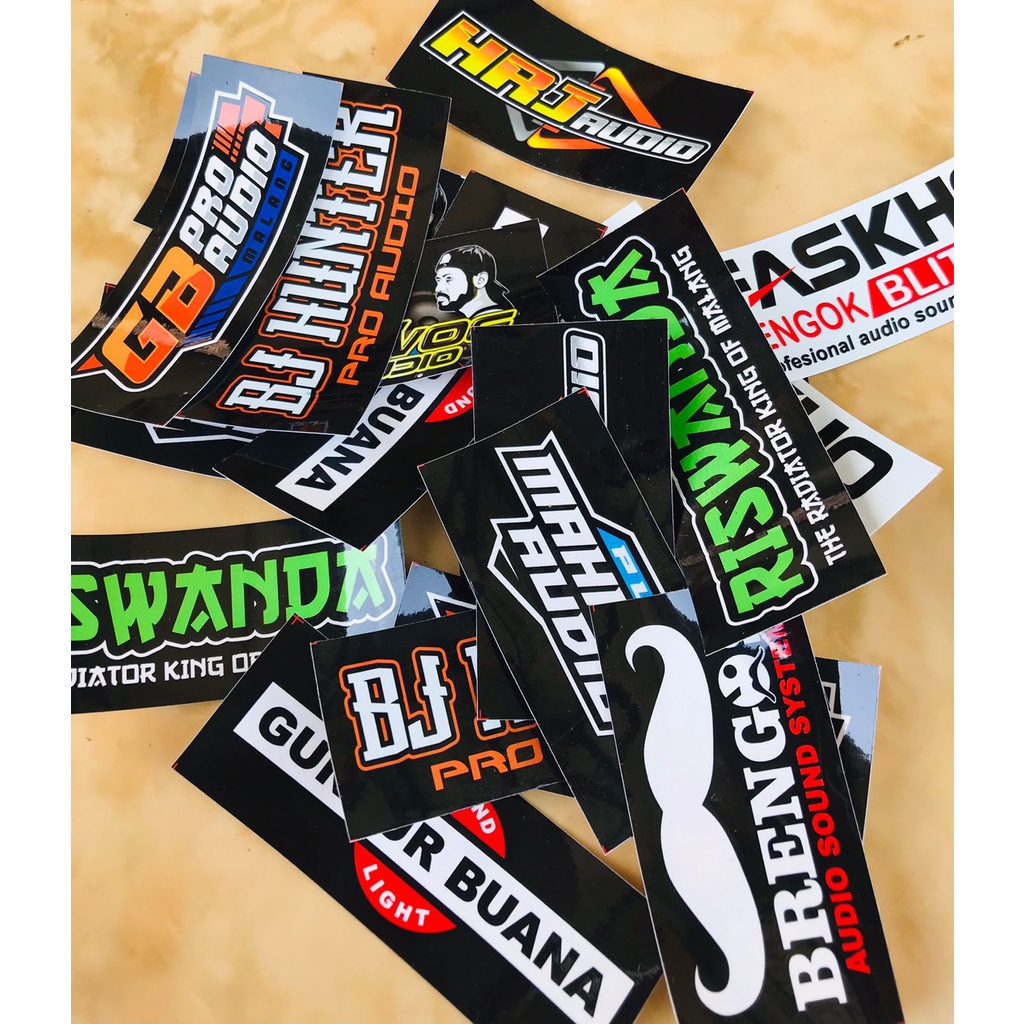 Stiker Sound System Stiker Sound Balap Horeg Bijian Anti Air