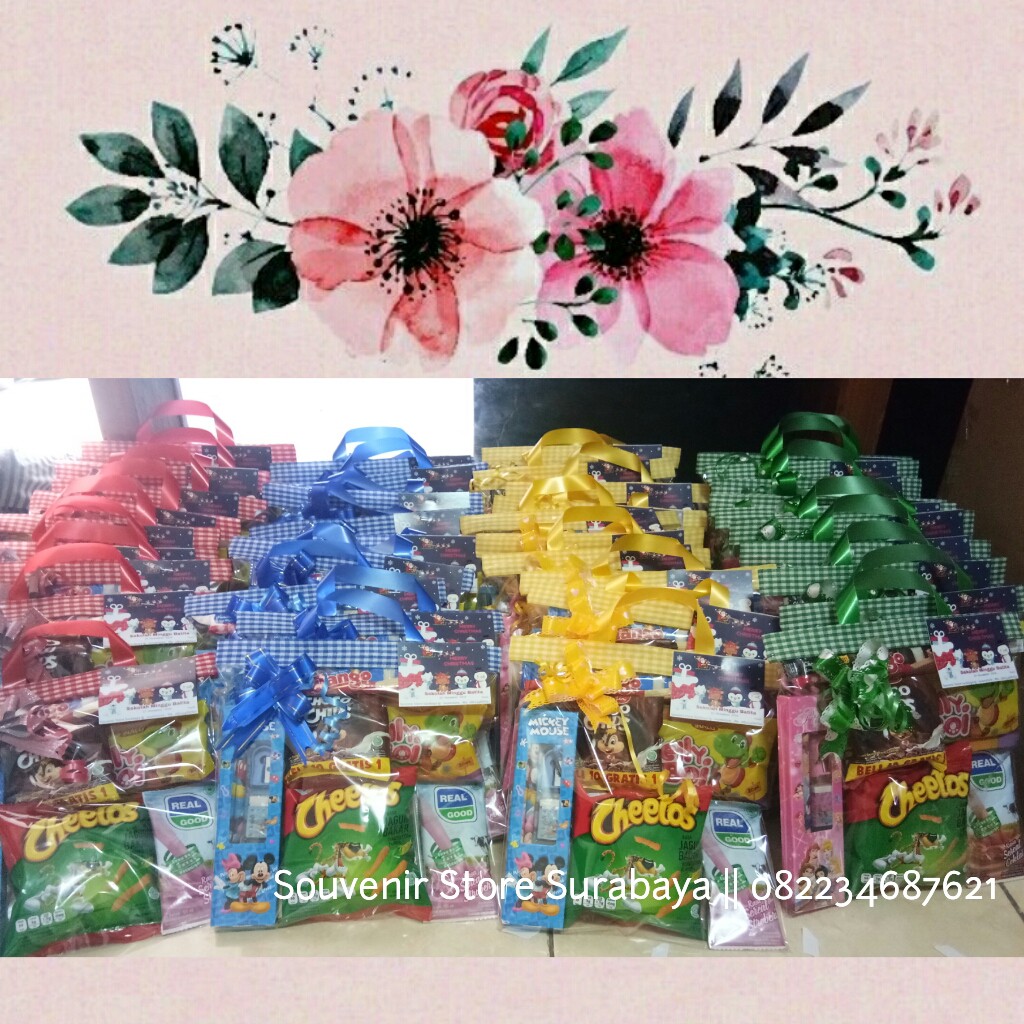 Snack ultah anak/ SOUVENIR ULTAH ANAK/ SET ALAT TULIS / BINGKISAN ULTAH ALAT TULIS