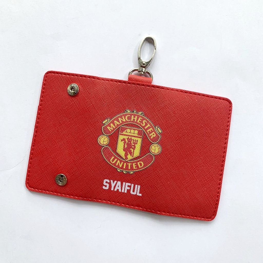 Dompet Kunci Tempat STNK Mobil Motor Klub Bola Custom Nama Logo Gambar