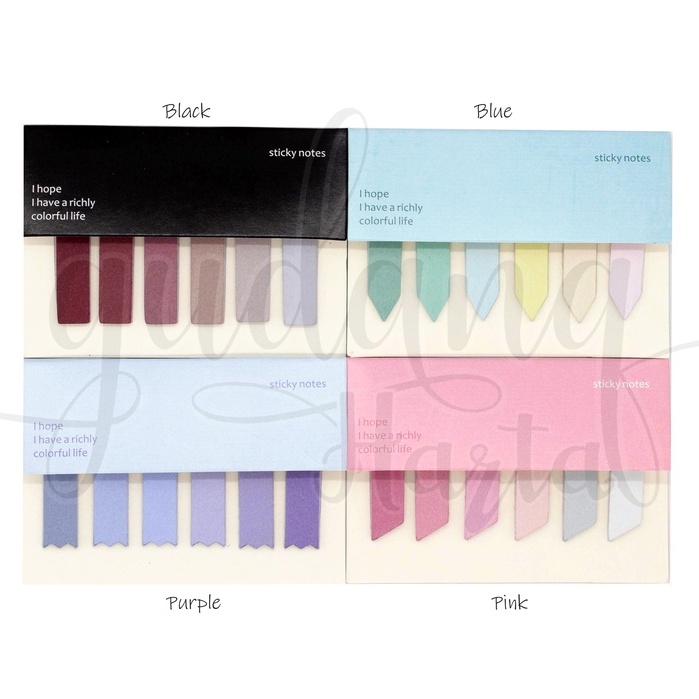 

GCC Sticky Notes Shape Rainbow Pastel Notes Motif Pelangi DIY GCC 301174