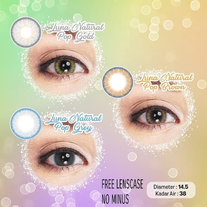 Jual Softlens Softlen Soflen Top Gel Topgel Luna Natural Pop Mm Indonesia Shopee Indonesia