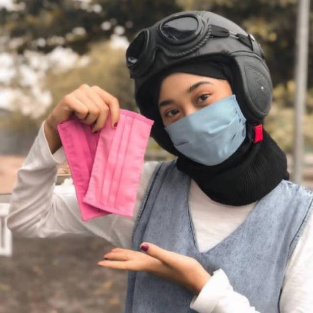 MASKER HIJAB KAIN TERMURAH DIJUAL SATUAN MOTIF WARNA