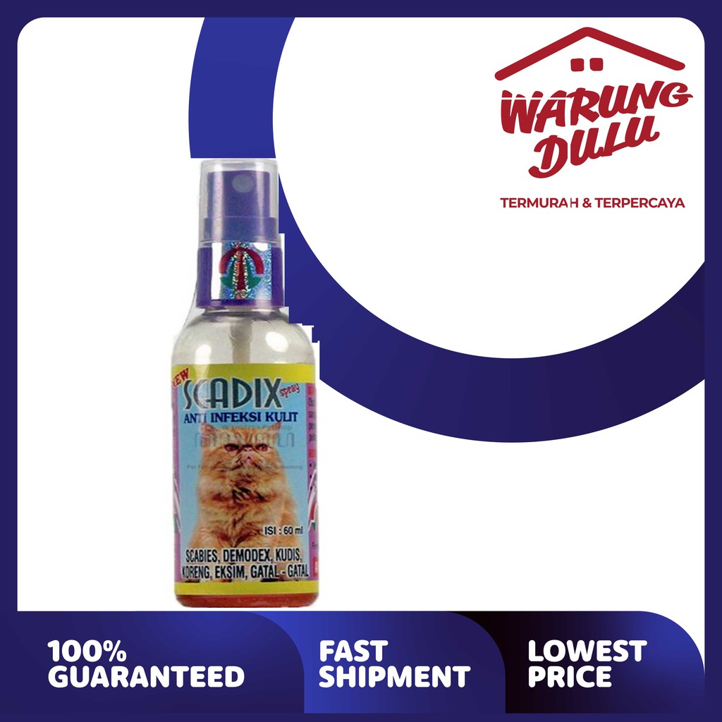 SCADIX SPRAY 60 ML (OBAT LUKA/GATAL KUCING )