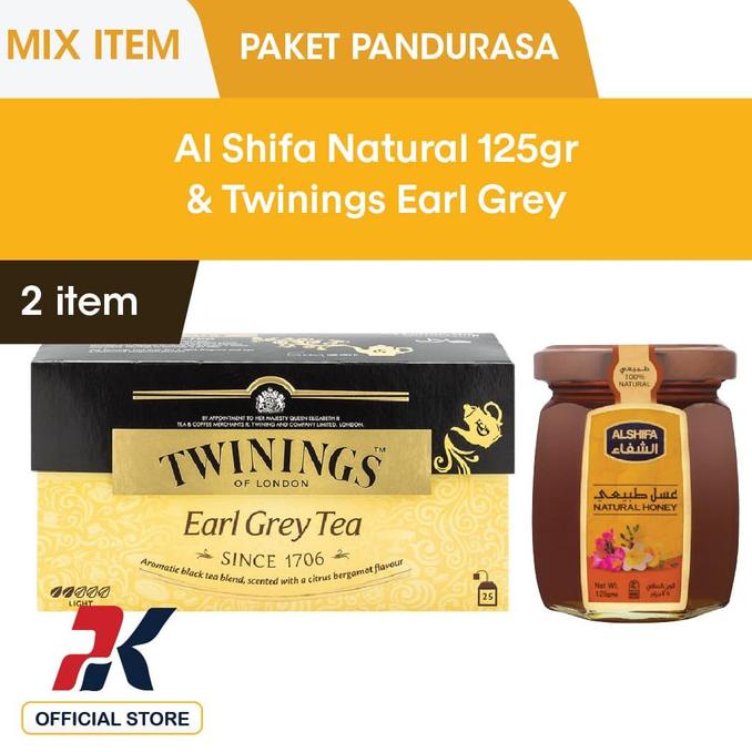 

(BISA COD) [Free Al Shifa 125gr] Twinings Teh Celup Earl Grey Tea 25x2gr BERMUTU Kode 459