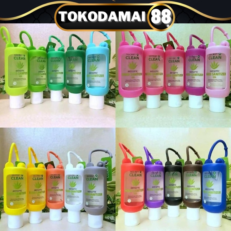 Hand Sanitizer Gel Secret Clean 50 ml free Silicone case murah dan aman