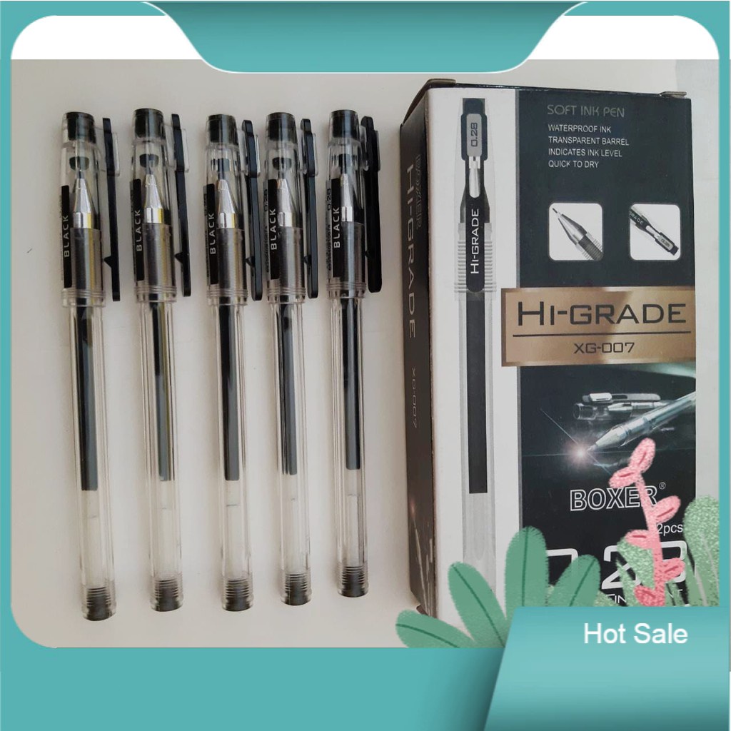 

Bolpen/Ballpoint/Bolpoin/Pena/Ballpen/Pulpen BOXER HI-Grade (Hitam0.28mm)