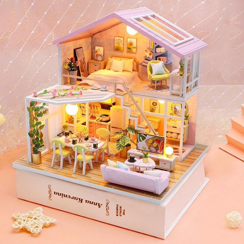 Rumah Miniatur Boneka 3D Lux / Rumah Boneka Mewah 3D 1:24