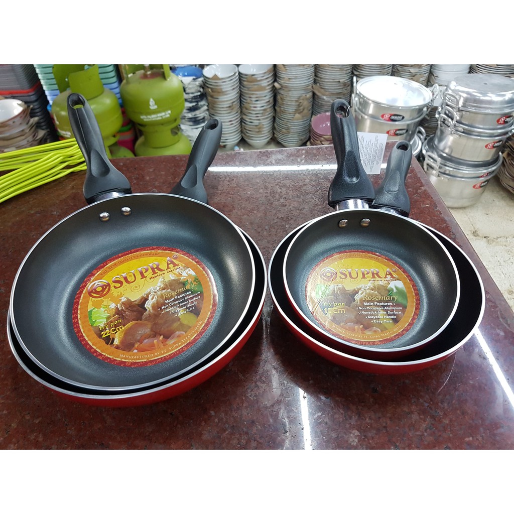 ORIGINAL Teflon SUPRA Penggorengan Panci Supra Fry Pan AWET ANTI LENGKET