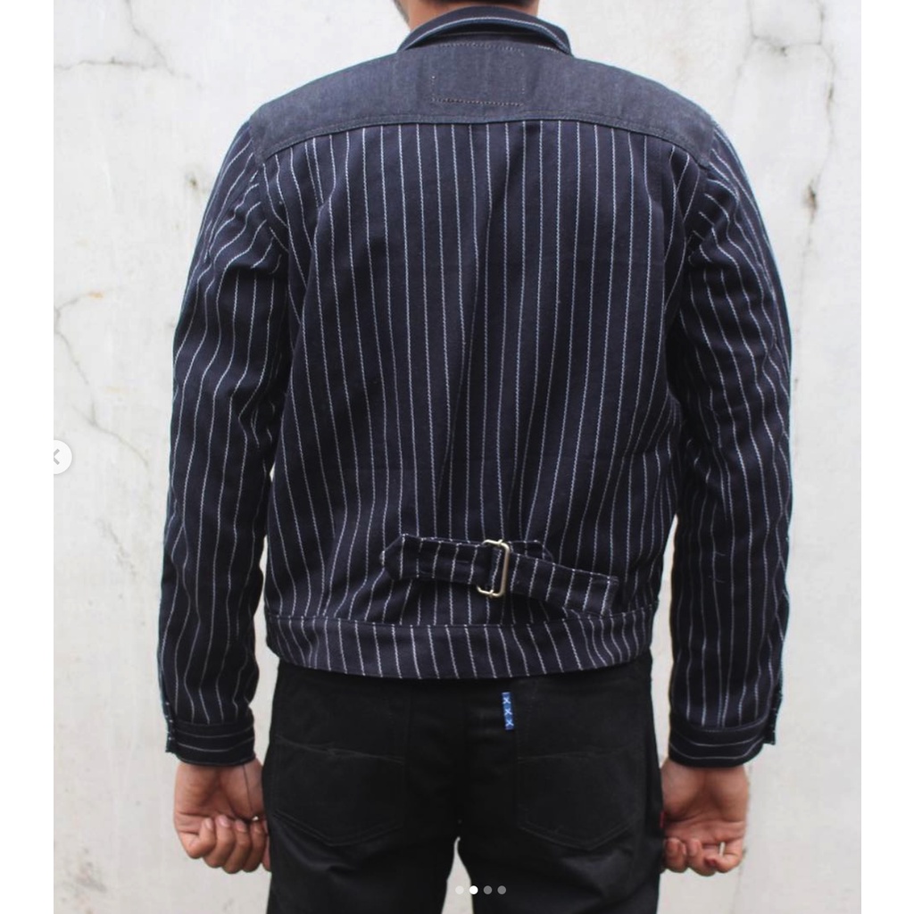 BestPromo Jaket Hickory Dan Wabash Denim Japan Style ( Fashion Motorcycle Chopper Japstyle Vintage )