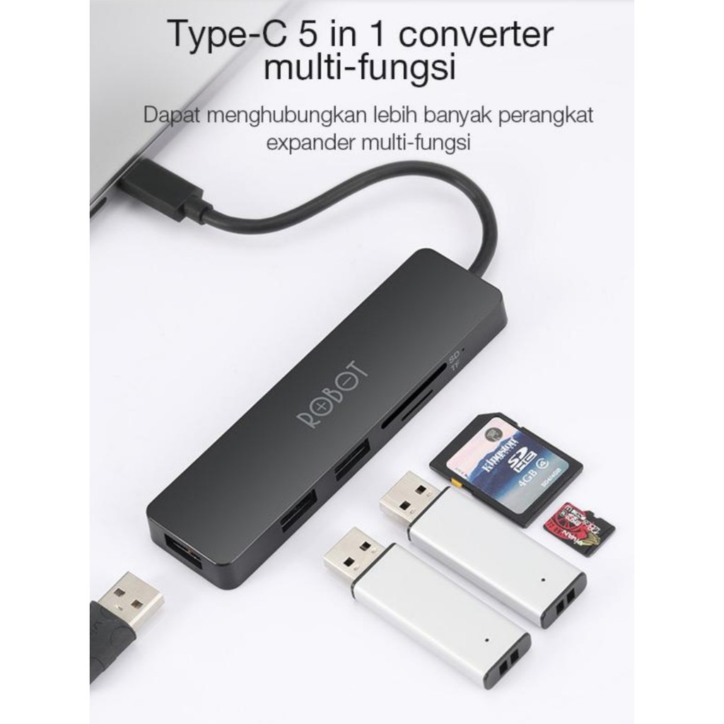 Adaptor Type C - Usb Hub 5 in 1 Adapter Type C USB 3