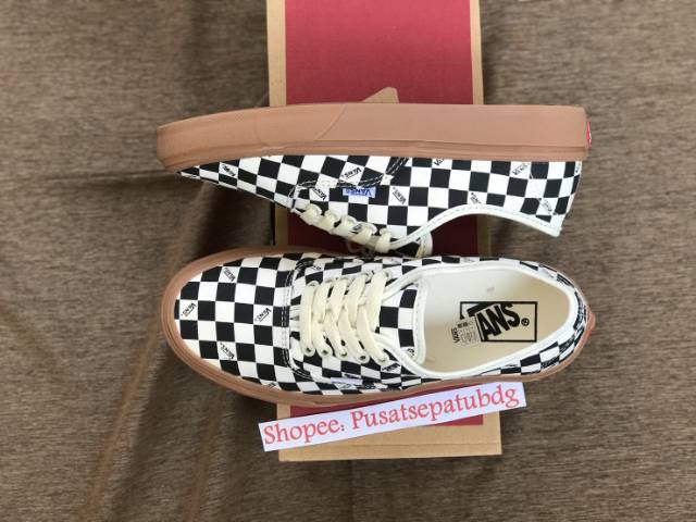 OBRAL VANS PREMIUM AUTHENTIC CHECKERBOARD LIGHT GUM WAFFLE DT MADE IN CHINA