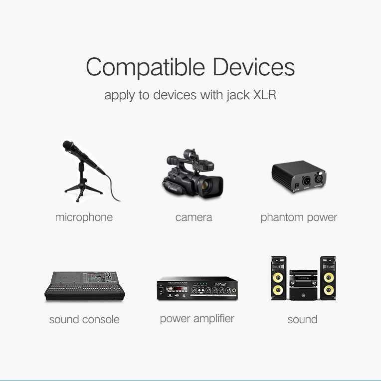 UGREEN Kabel XLR Karaoke Microphone - AV130 ( Al-Yusi )