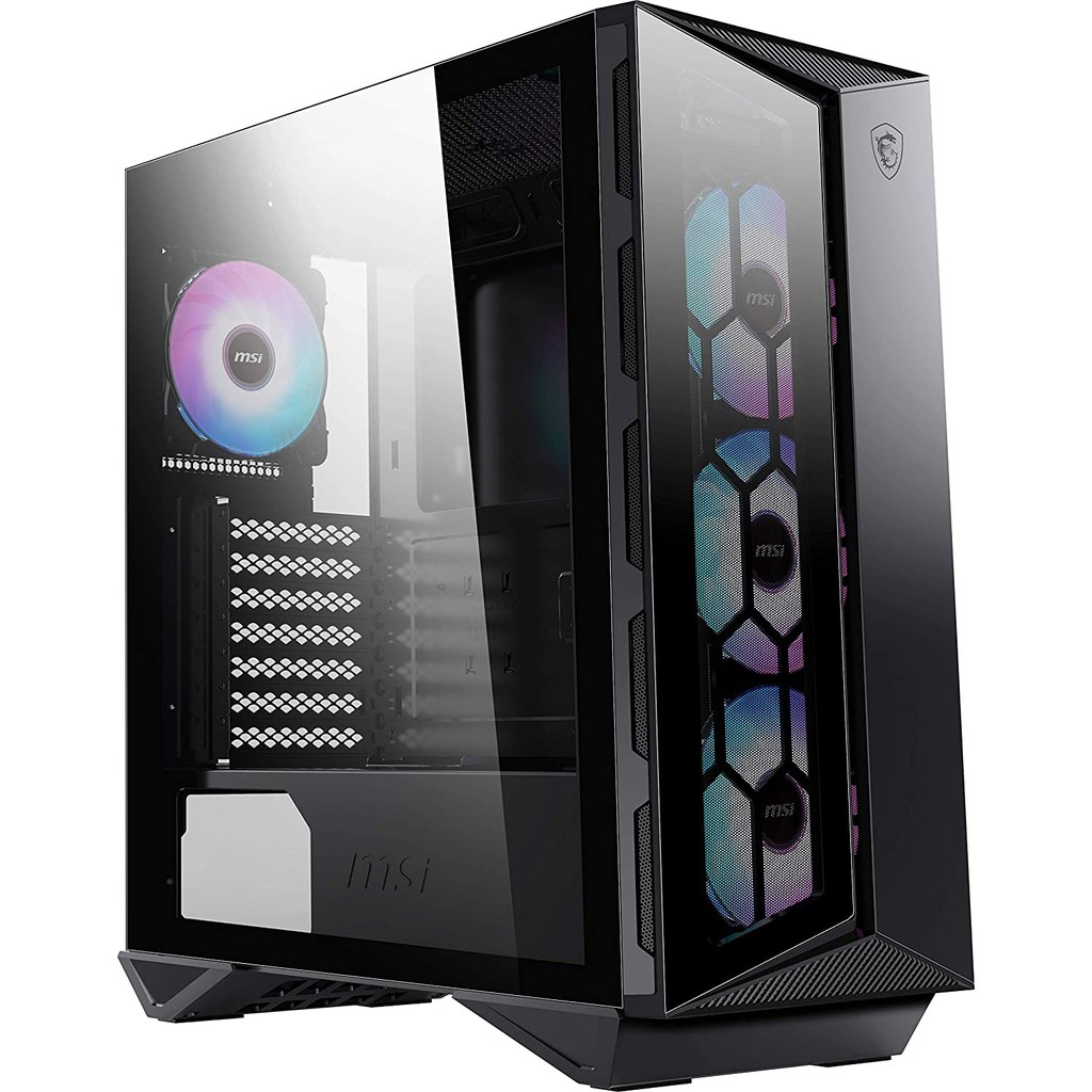 CASING PC MSI VAMPIRIC TEMPERED GLASS (USB+AUDIO+FAN)  ARGB + MYSTIC / AURA