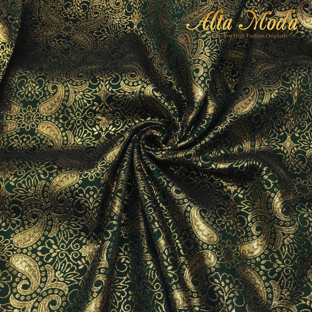 

Alta Moda Kain Jacquard Lurex Motif Songket Parsley -Emas Hitam (1M)
