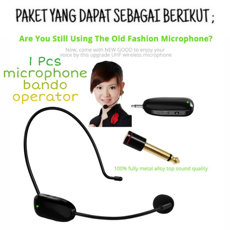 Paket Sound Panggilan Operator 2 Titik Speaker / 1 Mic Bando Wireless