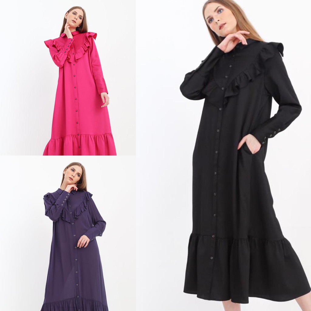 DEFACTO FLOUNCE MAXI DRESS