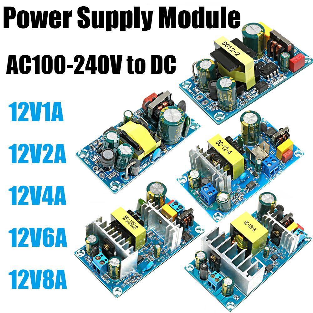 Preva Modul Power Supply Proteksi Overvoltage Adaptor Stabilisasi Tegangan AC100-240V Ke DC 12V