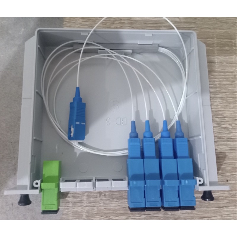 Passive Splitter PLC BOX FO 1 4 Fiber Optik FTTH SC UPC