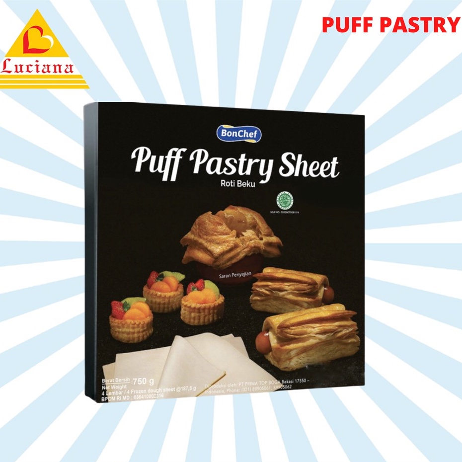 

[KHUSUS GRAB dan GOSEND] Bonchef Puff Pastry 750 Gram