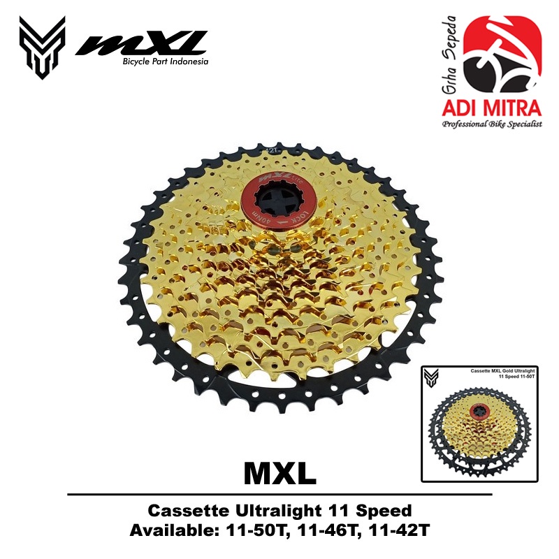 MXL Gold Ultralight Cassette Sprocket 11 Speed