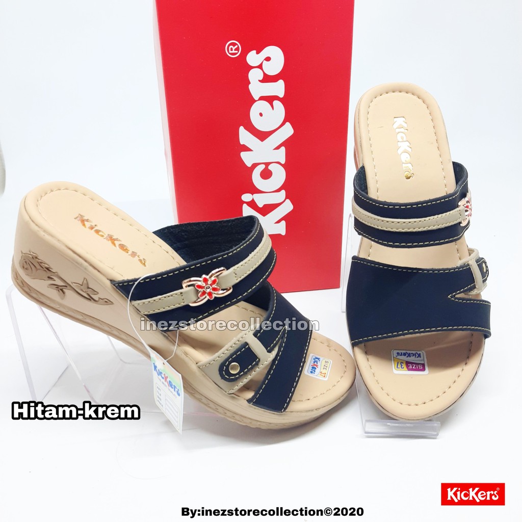 WEDGES SANDAL WANITA KICKERS TERBARU KODE SLP16 MURAH GROSIR