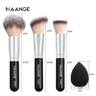Image of thu nhỏ MAANGE Mini Makeup Brush For Powder Contour Foundation Makeup (3 Pcs) #7