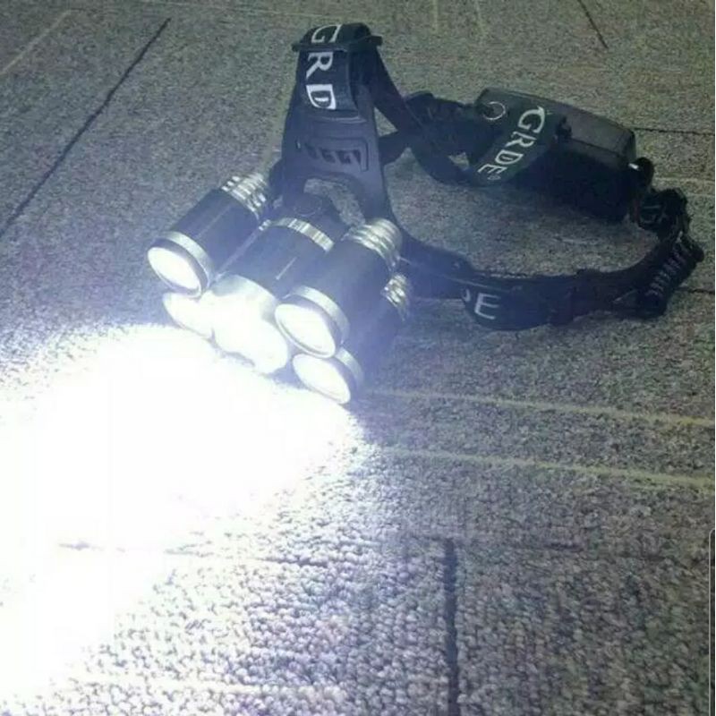 High Power Senter Kepala LED Cree T6 16000Lumens / Headlamp Cree LED T6 Super Terang /Lampu Kepala