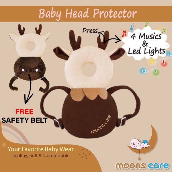 (FREE SAFETY BELT) Bantal Pelindung Kepala Bayi / Baby Head Protector/Tas ransel pelindung kepala bayi / Tas belajar jalan bayi bantal pelindung kepala bayi head neck pillow moonscare BAntal pelindung kepala bayi moonscare bantal anti jatuh bayi