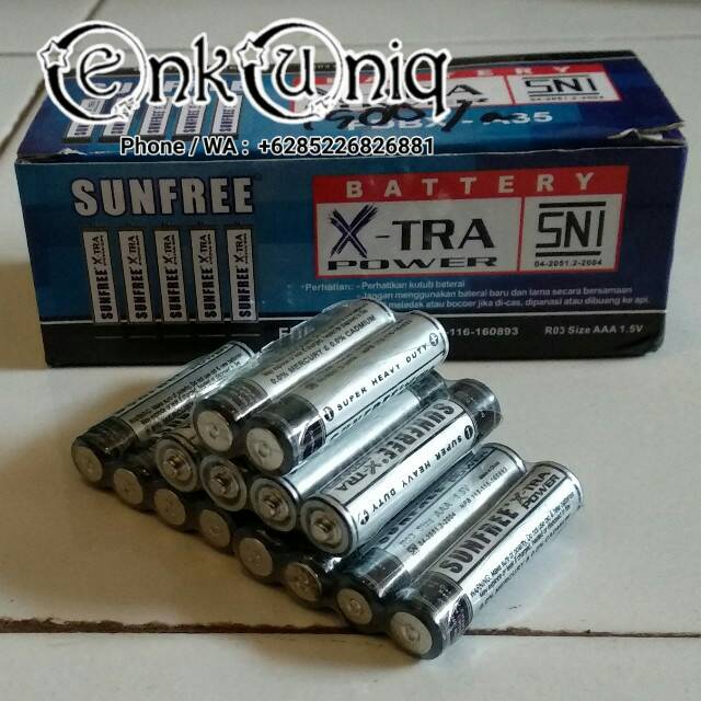 Batterai AAA / Batterai Remote TV DVD / Battery Lampu Senter AAA