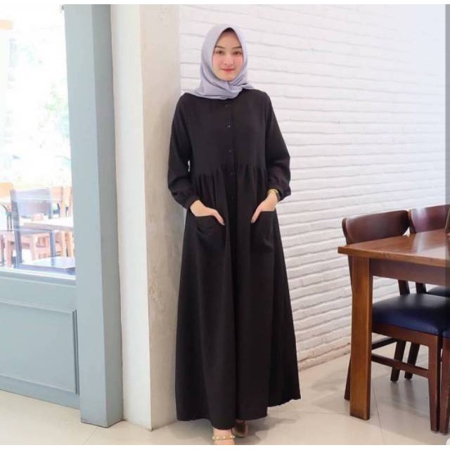 TRAND model Baju Gamis Remaja Terbaru N_muslimah Kekinian 2021 Gamismurah Bajugamis Super Kek Lt 0211 wn