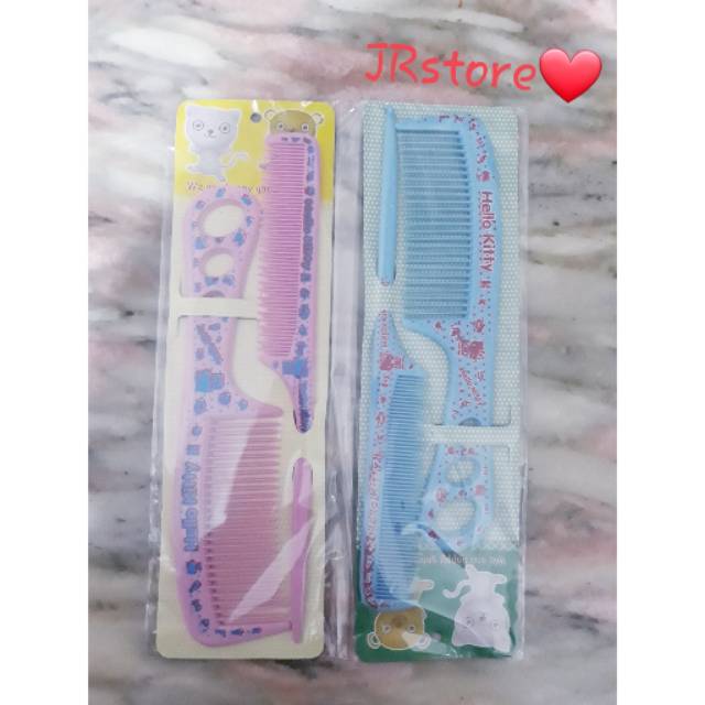 Sisir  sasak dan gagang set  2 in 1