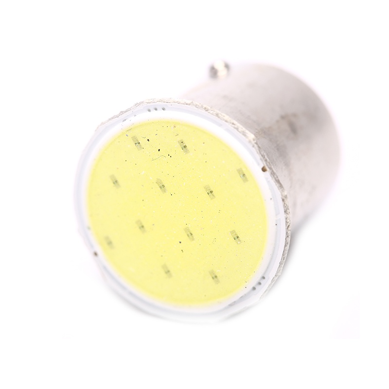 10pcs Lampu Led Cob P21w 12SMD 1156 BA15S 12V Untuk RV Trailer Mobil