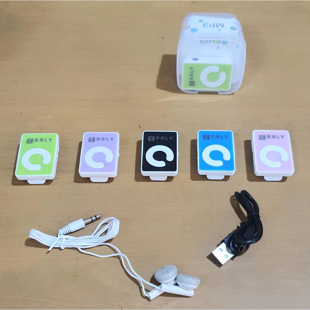 Mp3 Mini Music Player ERRLY / Mp3 Player Jepit Shuffle Slot Memory Micro SD