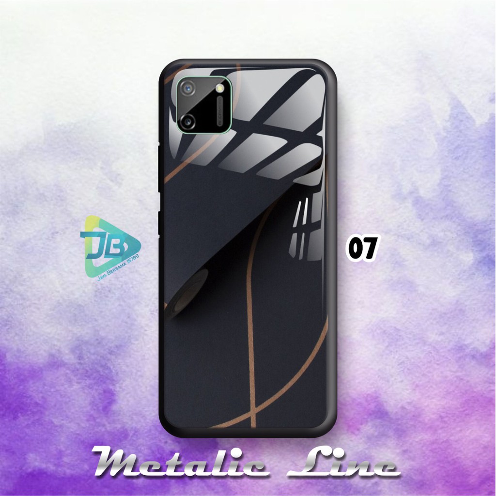 SOFTCASE BACK CASE GLASS KACA METALIC REALME C1 C3 C11 C12 C15 C17 NARZO 10A 20 PRO JB2751