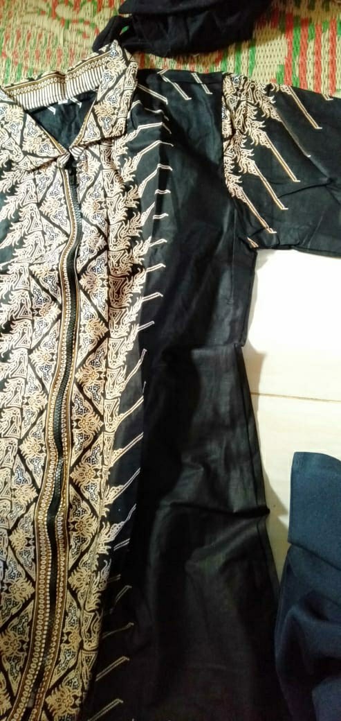 Promo 7.7 Sale Tunik Batik Zipper Depan Jokowi Series