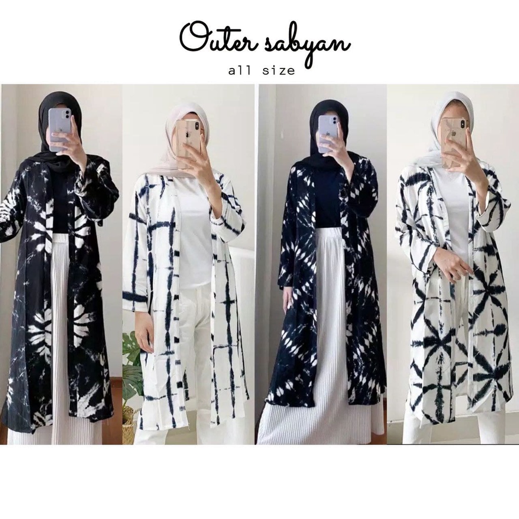 NEW OUTER SABYAN  VEST SHIBORI ALLSIZE 1KG MUAT 4PCS