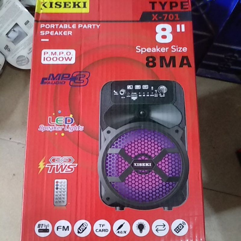 SPEAKER PORTABLE KISEKI 8 INCI +1MIC