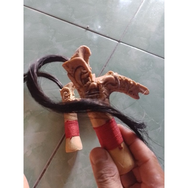 Gagang Mandau Motif Ukir Kalimantan Asli