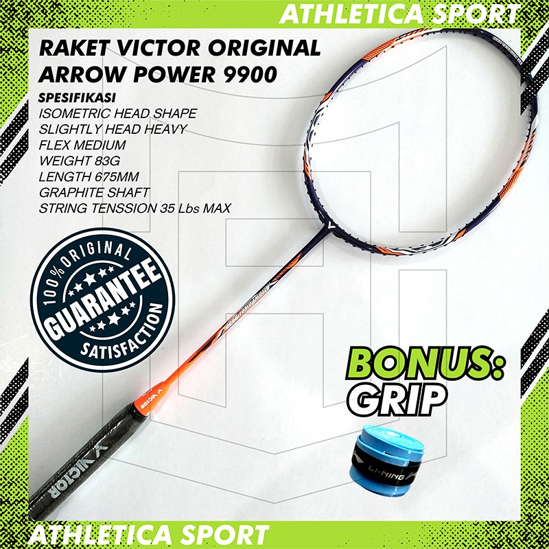 RAKET BADMINTON VICTOR ARROW POWER 9900 ORIGINAL