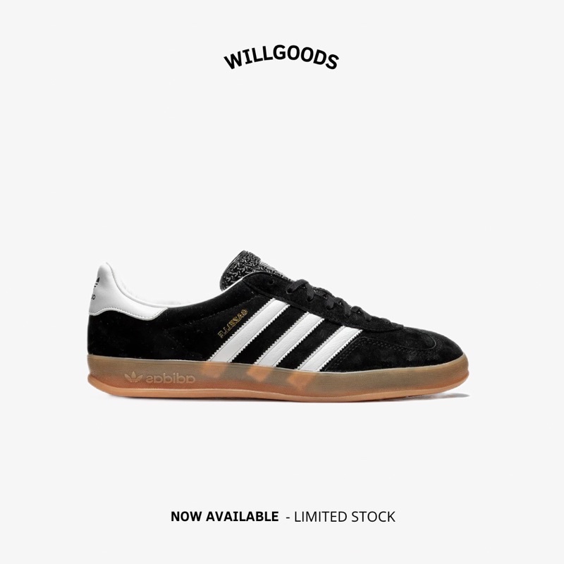 Adidas Gazelle Indoor Black White Gum Original Resmi BNIB